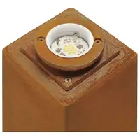 SLV Rusty Square 40 LED Lampadaire fer rouillé 12 x12 cm IP55