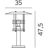 Norlys Luminaire Extérieur , Noir, Terrasse, Métal