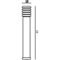 Franssen Lampe de terrasse en zinc Selhalm mit Holz