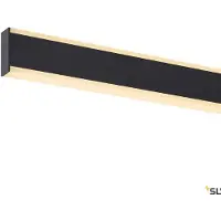 SLV Lampe suspendue noire One Linear 2x15w - 140cm