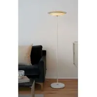 Nordlux Lampadaire Bretagne avec translucidité spectaculaire, Variante : Ø 380 x 1500 mm, 25 W, G9, blanc