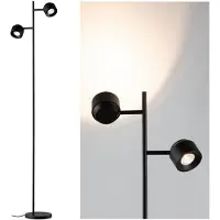Paulmann Lampadaire , Puric Pane I, dimmable, Noir, Salon / séjour, Métal, Moderne