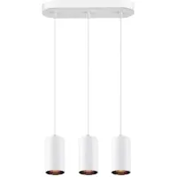 SLV ASTO TUBE, luminaire suspendu, GU10, longueur de suspension 250 cm, 3x max. 10 W, blanc