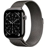 Apple Watch Series 11 OLED 46 mm Numérique 416 x 496 pixels Écran tactile 5G Titane Wifi GPS (satellite)