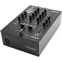 Omnitronic PM-222P Table de mixage DJ 2 canaux avec lecteur, Table de mixage, Noir