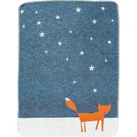 David Fussenegger Couverture Bébé David Fussenegger Juwel Fox Under Starry Skies Gris-90 x 70 cm