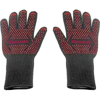 Westmark Gants pour barbecue 2pcs, Gant + mitaine de cuisine, Noir, Rouge