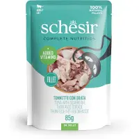 Schesir 6x85g Thon avec dorade Complete Nutrition en gelée nourriture humide pour chats