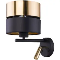 TK Lighting Applique de lecture HILTON NOIR/DORÉ 2579