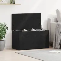 vidaXL Boîte de Rangement Chêne noir 84 x 42 x 46 cm Bois d'ingénierie