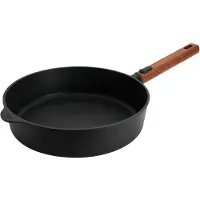 Woll "ECO Logic QXR" poêle à frire/à bord haut, Ø 28 cm, avec manche en bois amovible (-FREE) - convient pour l'induction