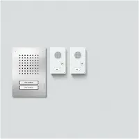 Siedle&Söhne SIEDLE & SÖHNE Siedle Audio-Set SET CLAB 850-2 E/W Siedle Classic acier inoxydable/blanc
