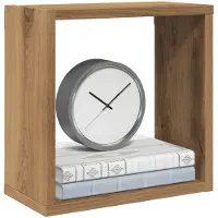vidaXL Étagères cube murales 2 pcs chêne artisanal bois ingénierie