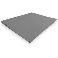 Soleil D Ocre Drap Plat En Coton Percale 240x300 Cm Camille Gris, Par Songe De Camille