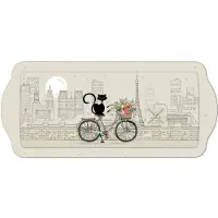 Kiub Plateau Rectangulaire Bug Art Chat Vélo