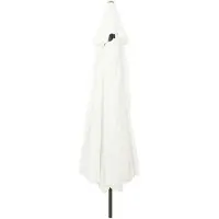 vidaXL Parasol de jardin sable 394 x 394 x 248 cm polyester et acier