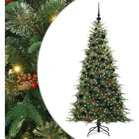 vidaXL Sapin de Noël Artificiel à Branches Articulées Vert 180 cm