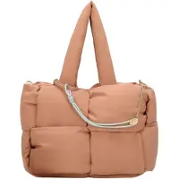 Fritzi aus Preußen sac shopper sac à épaule Brigitte X Fritzi Weave Limited Puffed Sky Shopper Mocca marron clair