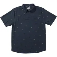 Salty Crew Mayday Perf Tech Short Sleeve Polo Bleu M Homme