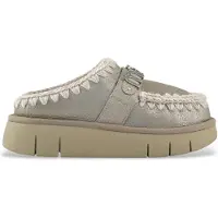 Mou pour femme. MU.FW531001B Sabots en cuir Spécial gris (37), 3 à 5 cm, Aucun, Casuel