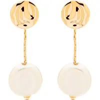 Luxenter Boucles D'oreilles En Perles Blanches Luxenter Vidthas