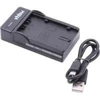 VHBW Chargeur USB de batterie compatible avec Panasonic CGA-D54, CGA-D54S, CGA-D54SE, CGA-D54SE/1B batterie appareil photo digital, DSLR, action cam