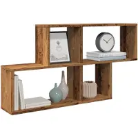 vidaXL Étagère murale vieux bois 100x18x53 cm bois d'ingénierie