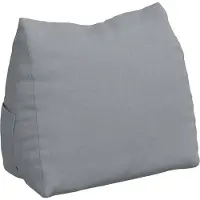 vidaXL Coussin De Dos Gris Clair 60 X 20 X 50 Cm Tissu