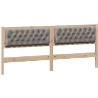 vidaXL Tête de lit Autres Marron et Taupe 200 cm Pin massif
