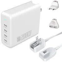 4smarts Chargeur GaN Flex Pro 200 W 4 USB-C édition voyage