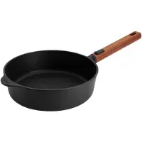 Woll "ECO Logic QXR" poêle à frire/à bord haut, Ø 24 cm, avec manche en bois amovible (-FREE) - convient pour l'induction