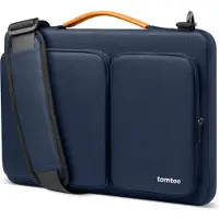 Tomtoc Teczka na laptopa Defender-A42 (granatowy) (14", Apple, Microsoft), Sac pour notebook, Bleu