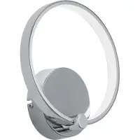 Eglo Lasana, surface lisse, 3000 K, indice de protection IP20, chromé, blanc