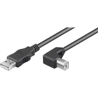 Goobay Câble USB 2.0 A - B - coudé -