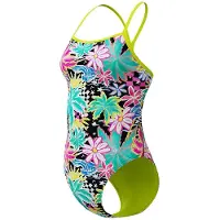 Speedo Fl Printed V-back 2.0 Swimsuit Multicolore UK 32 Femme
