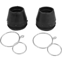 P2r Paire De Cache Poussière De Fourche Pour Mobylette Mbk 51 Ø28/35mm Neuf