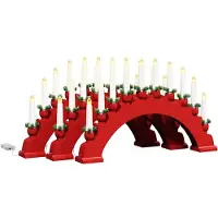 vidaXL Arche de bougies de Noël avec 10 bougies LED, 3 pièces. LED, lumière blanche chaude