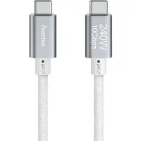 Hama Cble chrge USB-C/USB-C, 240W, "Full-Feat.",USB 3.2 Gen2,10Gbit/s, 1,5m