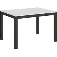 Itamoby Table Extensible 90X120/224 Cm Everyday Evolution Frêne Blanc Structure Anthracite