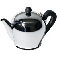 Alessi Théière - - Ca12/8 - Acier Inoxydable Poli - Poignée En Bakélite - 122cl