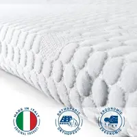 11.11 SRLS The White Stone Topper Memory Foam pour lit double 240x310