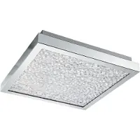 Eglo 32025 Plafonnier à LED 320X320 CHROME/CLAR'CARDITO' CARDITO