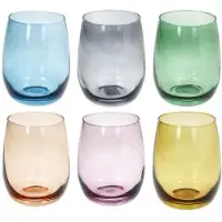 Tognana Porcellane N3585D7M293 verre à eau Couleurs assorties 6 pièce(s) 400 ml