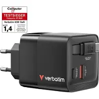 Verbatim Chargeur Gan 65W 2 Ports