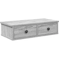 vidaXL Étagère murale avec tiroirs sonoma gris bois d'ingénierie