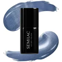 Semilac UV Hybrid Gloss GALA vernis à ongles gel lampe UV/LED teinte 665 Blueberry Gloss 7 ml