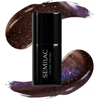 Semilac UV Hybrid Galaxy Flash vernis à ongles gel lampe UV/LED teinte 827 AI Brown 7 ml