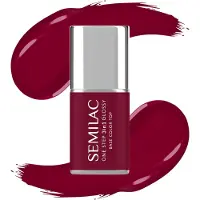 Semilac One Step 3in1 Glossy vernis à ongles gel teinte 570 Dark Raspberry 7 ml