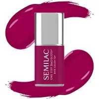 Semilac One Step 3in1 Glossy vernis à ongles gel teinte 690 Coral Pink 7 ml