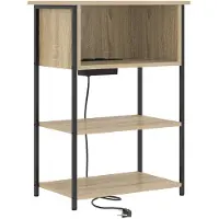 vidaXL Cabinet de chevet Chêne sonoma 55 x 31 x 76 cm